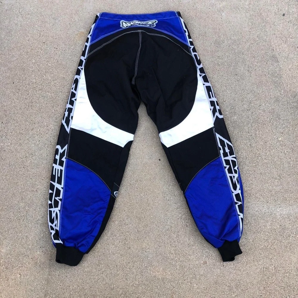 Vintage Answer Racing US BMX Edge Motocross Pants Size 32 90s Y2K Biker Racing - Picture 2 of 8